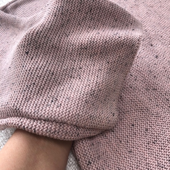 H&M exlarge pinkish heavy knit sweater,oversized- with wide sleeves and neck- - Picture 7 of 7